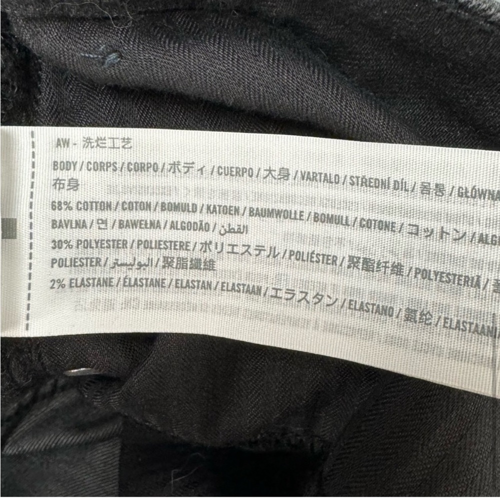 Abercrombie & Fitch Jeans The Flare Ultra High Rise Black Wash Dark 25 0s short - Picture 5 of 9